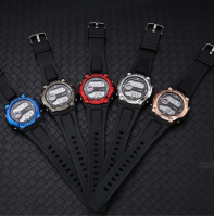 Luminous Men's and Women's Digital Watch Waterproof Luminous Multifunctional Electronic Watch Event Gift