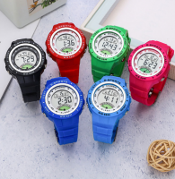 Children's waterproof sports electronic watch, multi-function electronic watch, student leisure luminous watch