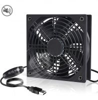 USB Fan 120mm Cooling Fan 3 Adjustable Wind Speed Computer Fan 5V Radiator  Quiet Case Fan 12cm Compatible PC Fan for Computer / PS4 / TV Box / AV Cabinet / Router