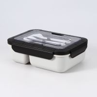 High quality triple split box with three compartments lunch boxes