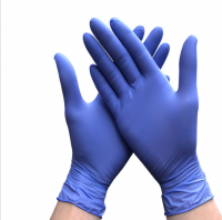 Blue nitrile glove