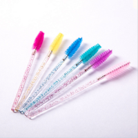 Disposable Crystal Mascara Brush For Eyelash Extensions Mascara Wands Applicator eyelash Brushes cosmetic tools