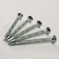 Chipboard Screw Knurling Between Thread Zinc Plated screw factory