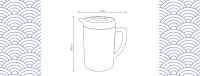 Appollo houseware Super Cool Jug (2 liter) high quality Jug for picnic and parties, easy to handle durable, unbreakable reusable jug for dinner and side tables.
