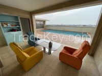 Multifunctional Living Room Chairs Fabric Automatic Recliner Sofa