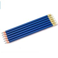 wholesale yellow colored pencils,7 inches  custom logo wooden standard 2B/HB pencil set for School, Office, Drawing and Sketching 