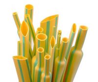 Yellow green heat shrinkable tube