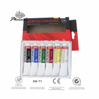 Acrylic Paints 6x22ml in 61 colors art sets Wholesale For Canvas with AP EN71 CE certification