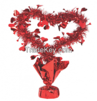 Valentine foil centerpieces