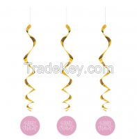 Baby Shower Hanging Swirl Decorations