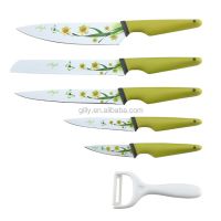 2021 New Cutlery Gift Nonstick Knife Set with Ceramic Peeler Kitchen Chef Bread Slice Utility Paring Knives