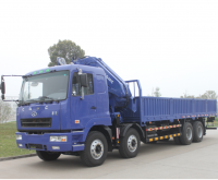 CAMC 25T truck crane with cargo box