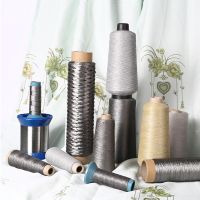 Textile Blended Yarn Temperature Heat Resistance Conductive Stainless Steel Electrically Sewing Thread