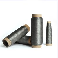 Fire Resistant Sew Thread Conductive Yarn Metal Fiber Yarn For Smart Textile