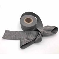 Metal Fiber Woven Tape Strong Strength High Tempurature Eliminate Static Electricity Metal Fiber Woven Belt