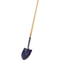 Round shovel wooden handle