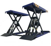 5Tons Auto Middle Lifting Machine Scissor Car Lift with 4 Cylinders Hydraulic Design