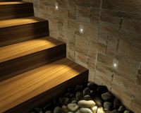 Focus industries and home stair decorate led step light with low power surface mount led step light, 12v led step lights