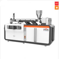 Patented New design Heavy Rotary 6 Molds on Extrusion blow molding machine