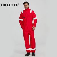 XINKE custom mens outdoor red safety engineer coverall work uniforms with logo