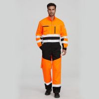 Wholesale Hi Vis Construction Workers Overall Welder Electrician Workwear Mining Safety Uniform For Workers