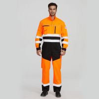 Wholesale Hi Vis Construction Workers Overall Welder Electrician Workwear Mining Safety Uniform For Workers