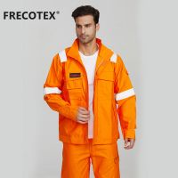 En11611 Orange Anti Fire Flame Retardant Mechanics Fireproof Fire Resistant Welderjacket For Workers