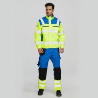 Custom Mens Fire Retardant Long Work Protective Work Wear Reflective  Fire Proof Uniform Work Jacket