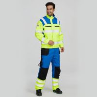 Custom Mens Fire Retardant Long Work Protective Work Wear Reflective  Fire Proof Uniform Work Jacket