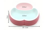 Safe Silicone Baby Suction Plates - Toddler Divided Plate, Dishwasher and Microwave Safe 