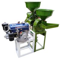 Home use mini combine single phase electric/5hp diesel flour mill rice mill grinding equipment turmeric powder grinder