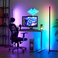 Home Brighter 16 Million Colors Phone App Controlled Music WiFi RGB Lamp Smart WiFi Wall Corner Floor Lamp