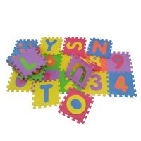 36pcs alphabet and number kid play mat EVA interlocking foam jigsaw puzzele mat