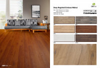 Hot selling deep registed emboss walnut laminate flooring wear-resistant eco-friendly