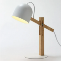 Desk Lamp Wood Table Lamp for Bedroom Lamps Nightstand Lamp with Wood Base