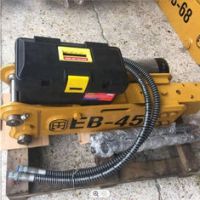 EB45 Hydraulic Breaker Rock Hammer With 45mm Chisel For 0.8-1.5 Ton Mini Excavator Attachment Open Top Side Type