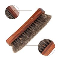 High Quality Square Wooden Handle Horse Hair Shoe Brush