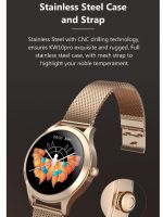 Full Touch Screen Stainless Steel Smart Watches, Hot Selling Lady Smart Watch