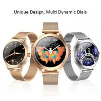 Full touch Screen Stainless Steel smart watches, Hot selling lady smart watch