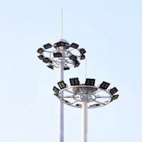 16-35m High Mast Lighting Pole Stainless Steel Outdoor High Mast Lamp Post For Sale Lamp Pole Suppliers