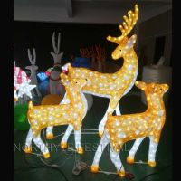 Northyle 3D christmas reindeer sculpture light decoration christmas tree light outdoor decorative led street light