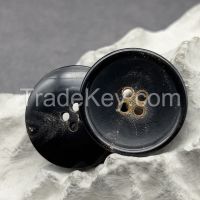 Round rim natural real  horn button mutiple colors available