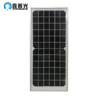 18V10W Rigid Solar Panel With Silver Frame With Junction from china 