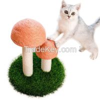 Mushroom cat tree wood sisal cat tree house tower pet climbing tree