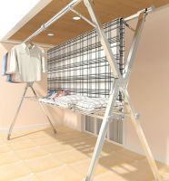 Folding Drying Racks (type X)，with Shoe Rack