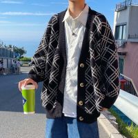 Spring 2022 new men's open knit sweater coat