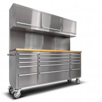 72 inch toolbox stainless steel tool cabinet on wheels