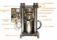 Full automatic hydraulic oil press for sunflower peanut soy bean oil 