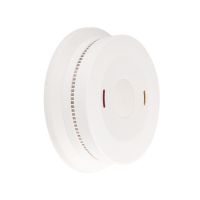 round white wireless smoke detector interconnected devices 3V button smart smoke detector