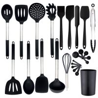 Kitchen Gadgets 2022 Eco Friendly Custom Kitchens Utensils Set Cocina Silicone Kitchen Cooking Utensils Set For Stainless Steel